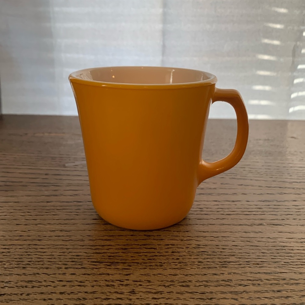 Corningware Orange/Gold Cup